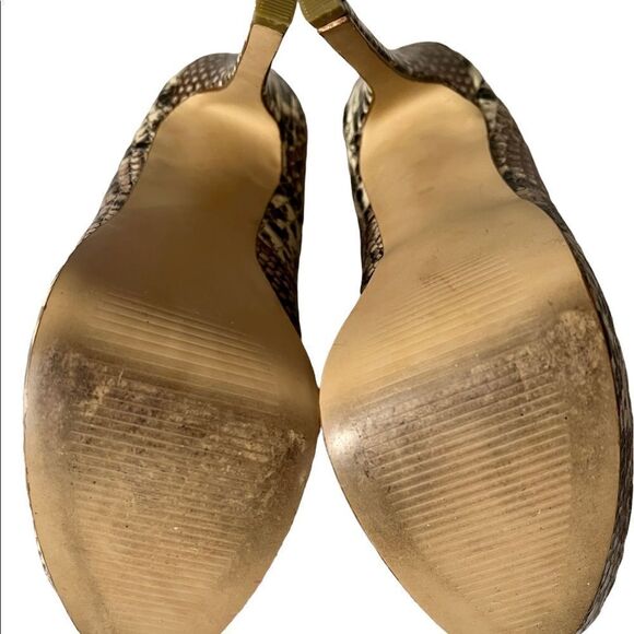 Steve Madden Snake Print Heels Sz 6.5 Stiletto Worn By Actress Less Than 2 Hrs - Picture 6 of 7